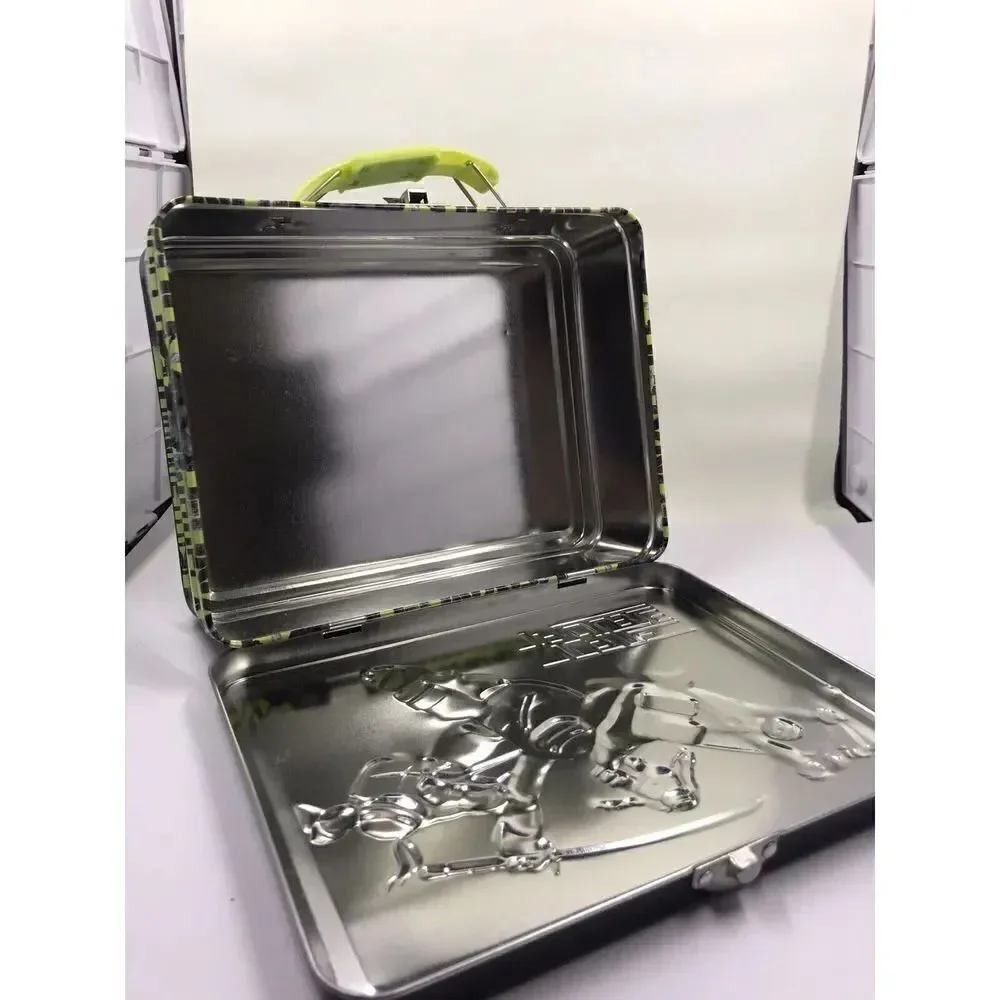 TMNT Turtle Trouble Metal Lunchbox Lunch Box 2012 Embossed Tin Pre-owned